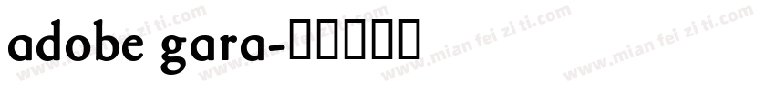 adobe gara字体转换